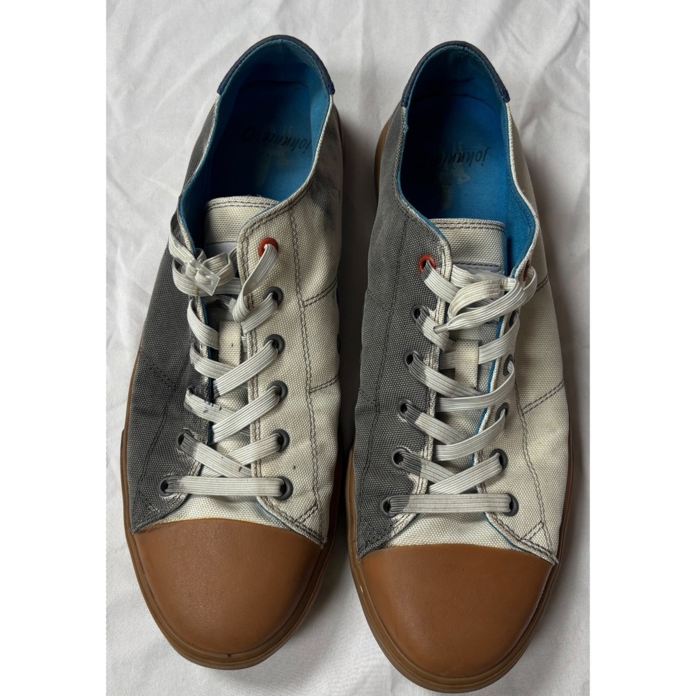 Johnnie-O Mens Sail Away Sneaker Two Tone Low Top Shoes Sz 10.5 Normcore Coastal